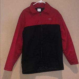 DICKIES BLACK AND RED QUILTED JACKET